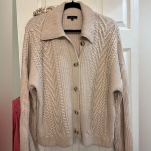 Quince Australian Merino Wool
Collared Cable Cardigan Heather Bone Medium ❤️